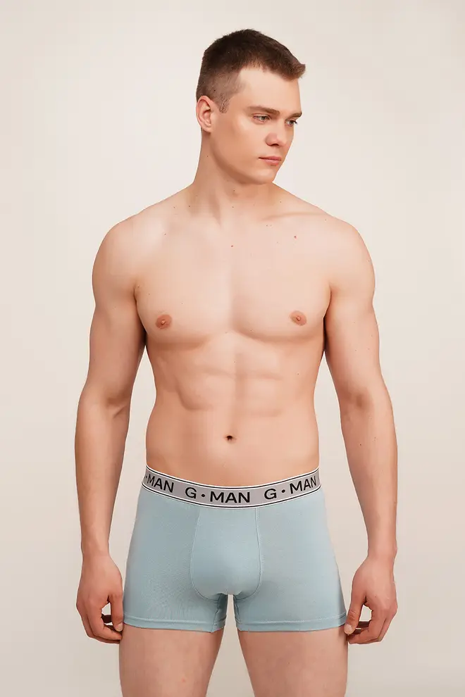Baumwoll-Boxershorts G-MAN 20401/60 (dusty blue) Baumwoll-Boxershorts G-MAN 20401/60 (dusty blue)