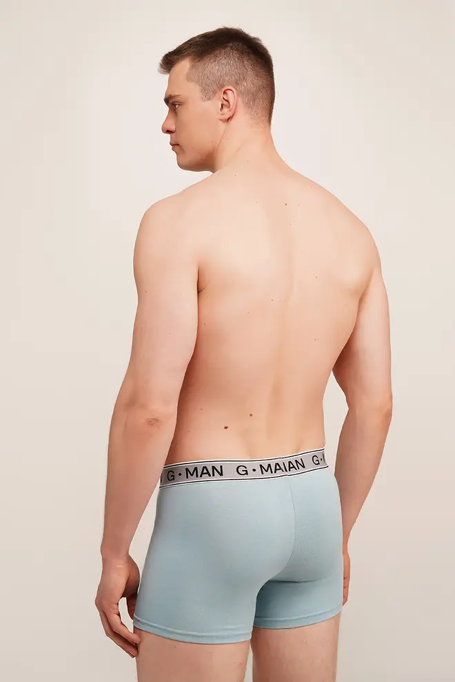 Baumwoll-Boxershorts G-MAN 20401/60  (dusty blue)