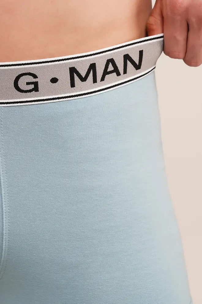 Baumwoll-Boxershorts G-MAN 20401/60  (dusty blue)