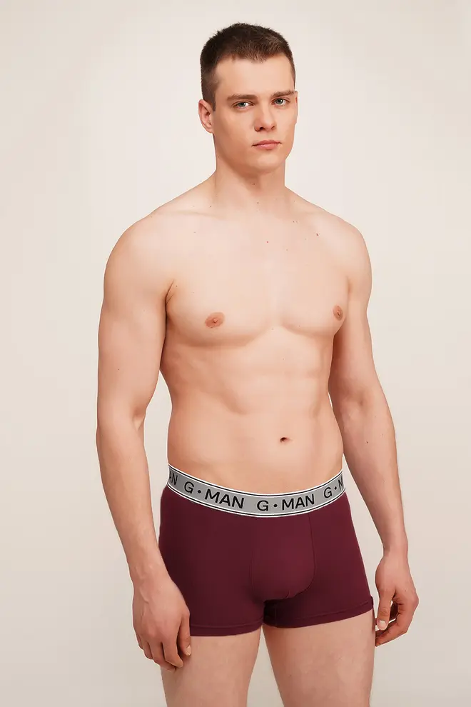 Baumwoll-Boxershorts G-MAN 20401/60 (maroon) Baumwoll-Boxershorts G-MAN 20401/60 (maroon)