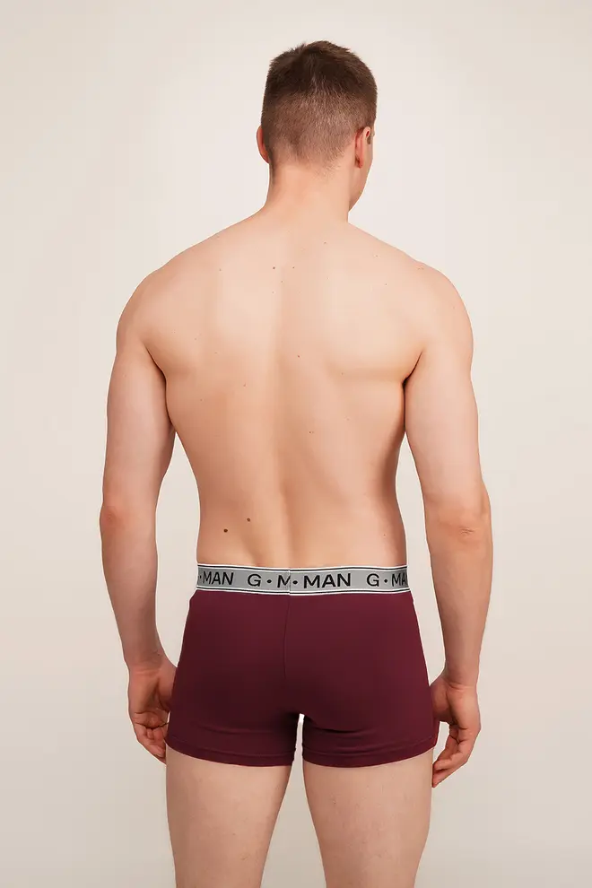 Baumwoll-Boxershorts G-MAN 20401/60  (maroon)