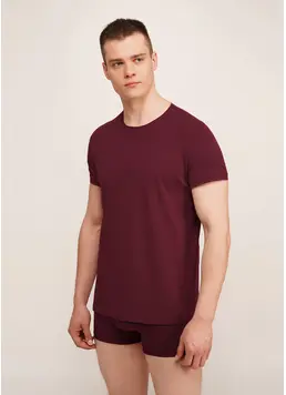 Baumwolle-T-Shirt G-MAN 4601/010 (maroon)