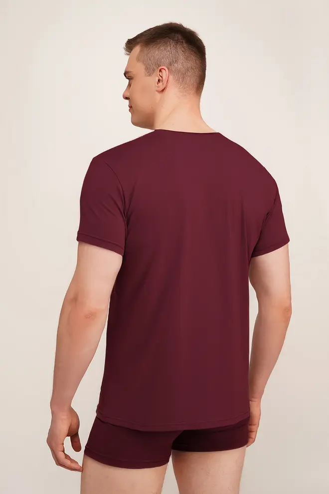 Baumwolle-T-Shirt G-MAN 4601/010 (maroon)