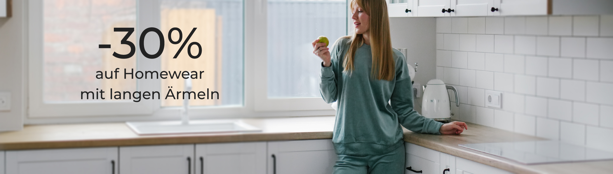 –30% auf Homewear mit langen Ärmeln