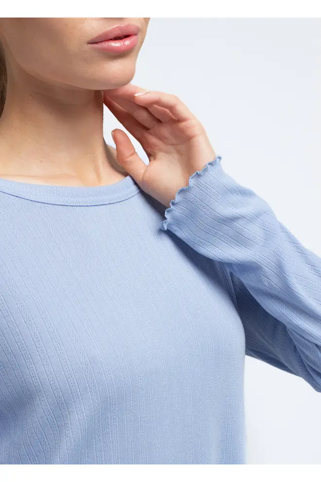 Pyjama in Ajour Knit MALLOW 5346/310 in Cornflower Blue