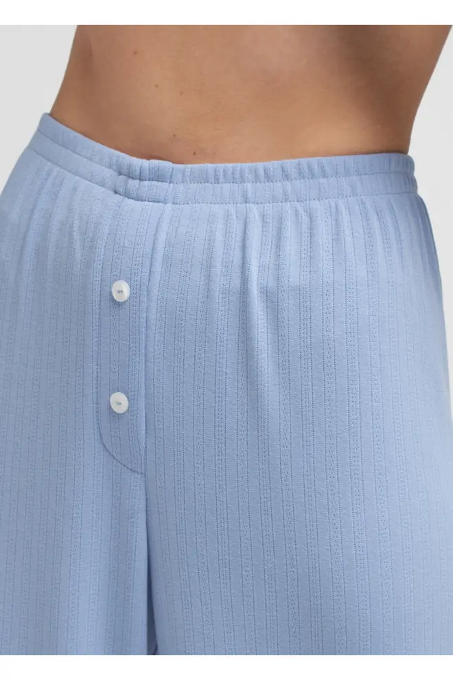 Pyjama in Ajour Knit MALLOW 5346/310 in Cornflower Blue