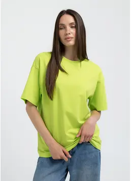 Oversized T-shirt T-SHIRT BASIC 4825/010 (apple green)