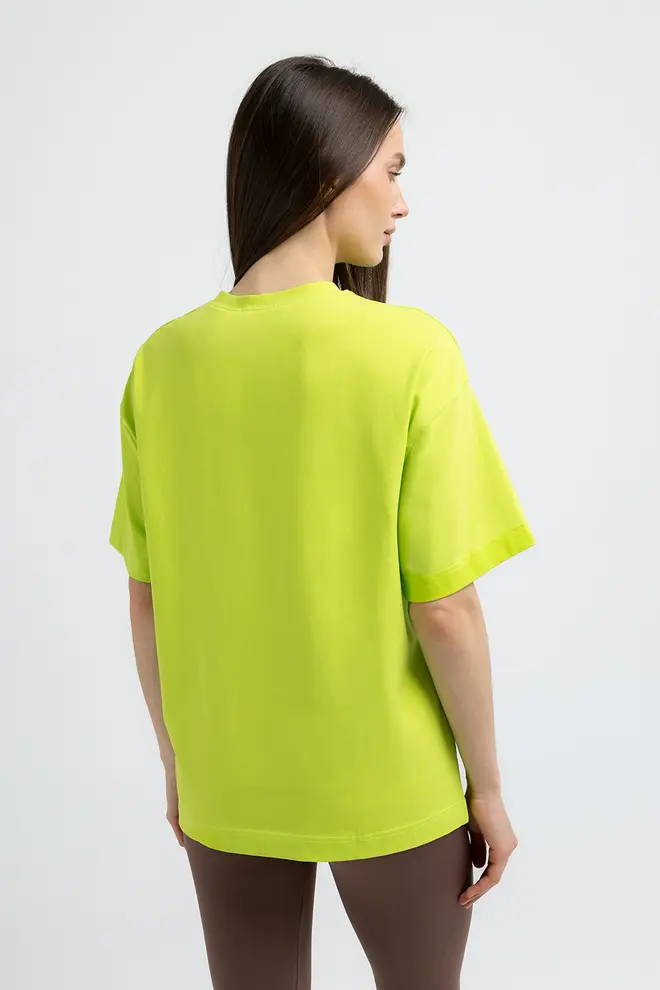 Oversized T-shirt T-SHIRT BASIC 4825/010 (apple green)