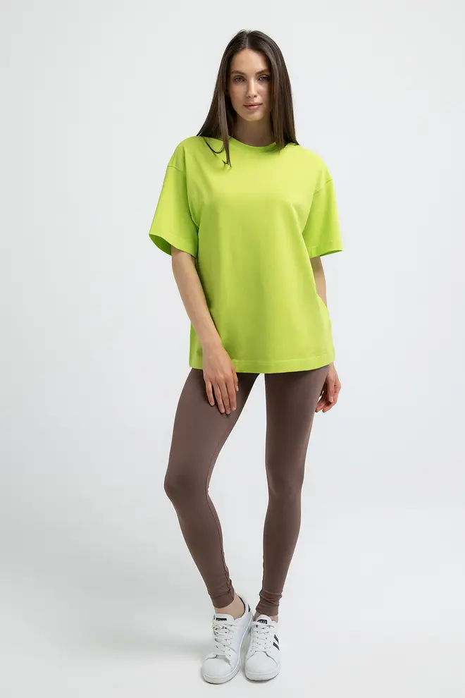 Oversized T-shirt T-SHIRT BASIC 4825/010 (apple green)