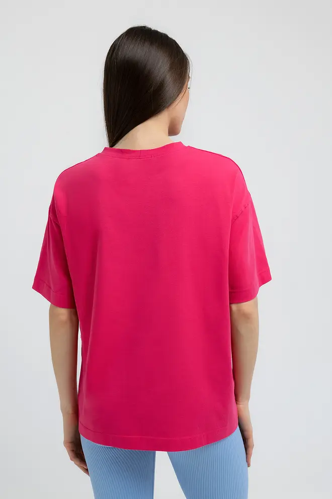 Oversized T-shirt T-SHIRT BASIC 4825/010 (fuchsia)