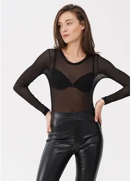 Body mit Tattoo-Muster Netz Tatoo 3102/07 black