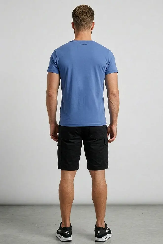Baumwolle-T-Shirt G-MAN 4601/010 (bleached denim)