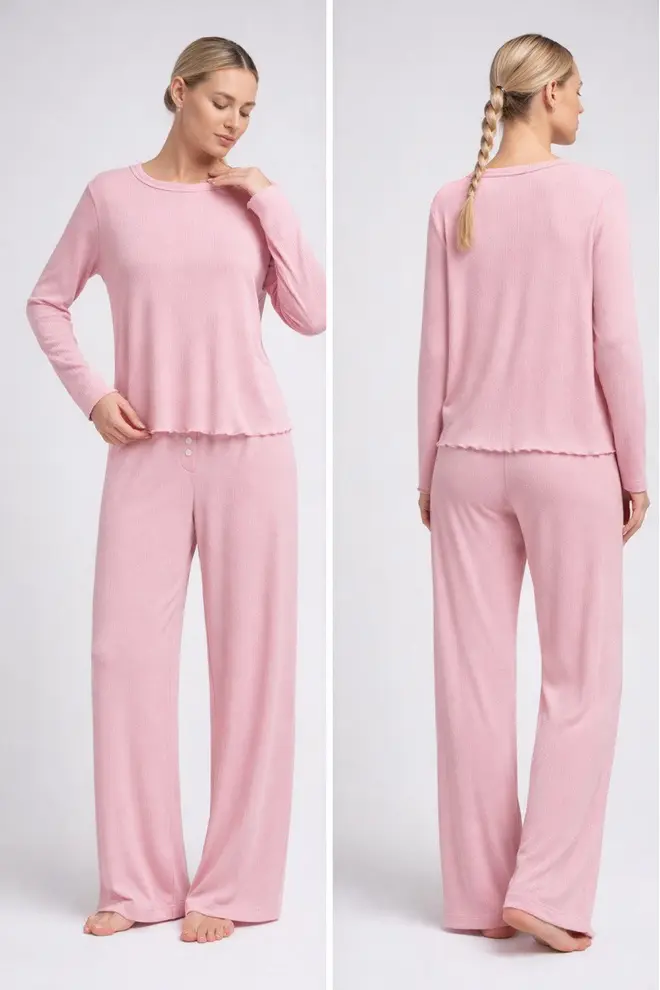 Pyjama in Ajour Knit MALLOW 5346/310 (pink)