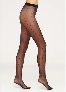 Strumpfhose mit kleinen Tupfen AMALIA 20 (1) (nero)