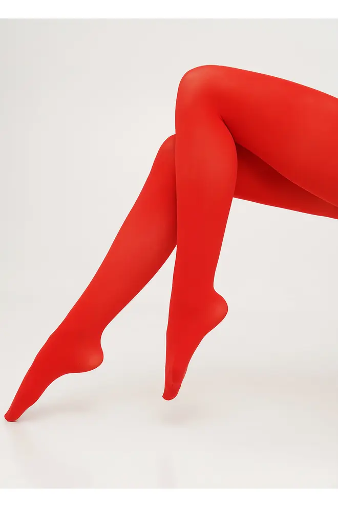 Warm microfiber tights BLUES 3D 70 den (aurora red)