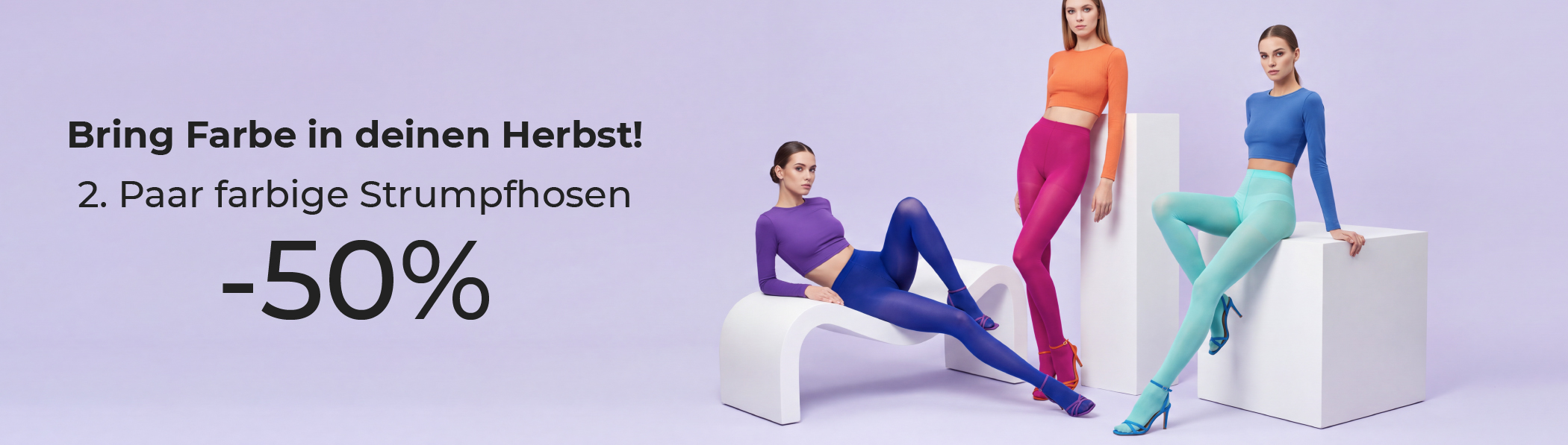 2. Paar farbige Strumpfhosen −50%