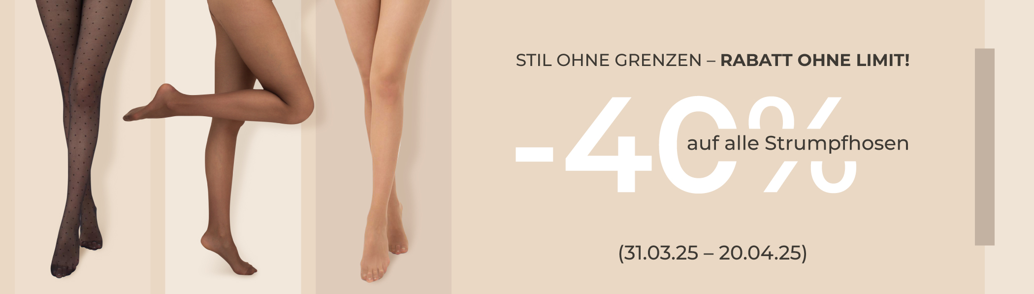 -40 % auf alle Strumpfhosen