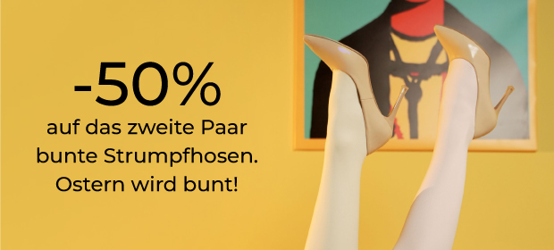 -50% auf das zweite Paar bunte Strumpfhosen