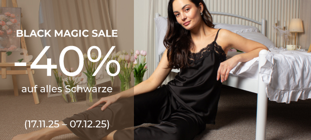 Black Magic Sale – 40% auf alles Schwarze