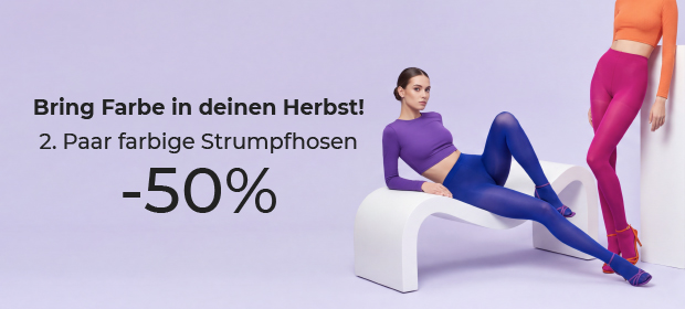 2. Paar farbige Strumpfhosen −50%