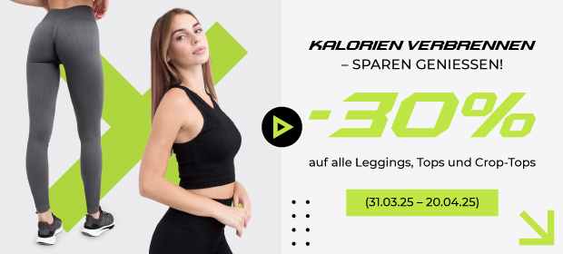-30 % on all Leggings, Tops and Crop Tops