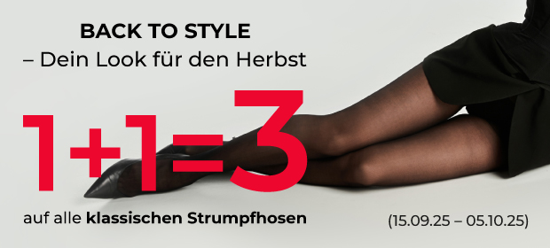   1+1=3 auf alle klassischen Strumpfhosen