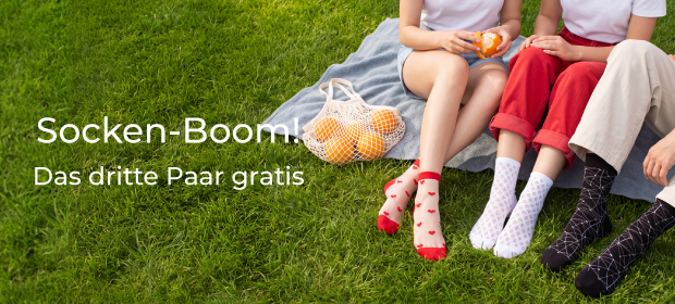 Socken-Boom! Das 3. Paar geschenkt