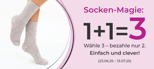 Socken-Magie: 1+1=3