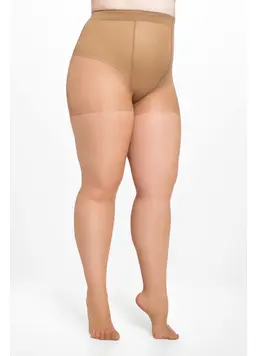 Klassische Plus-Size-Strumpfhosen MOLLY 20 den (caramel)