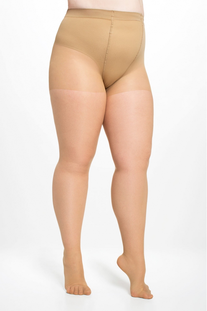 Klassische Plus-Size-Strumpfhosen MOLLY 20 den (daino)
