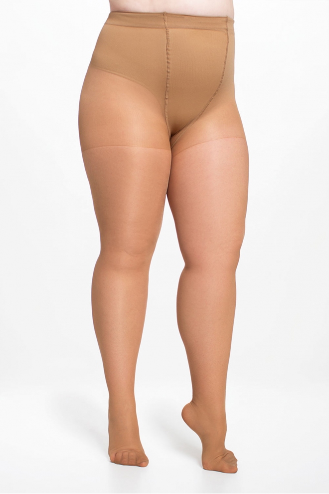 Klassische Plus-Size-Strumpfhosen MOLLY 40 den (caramel)