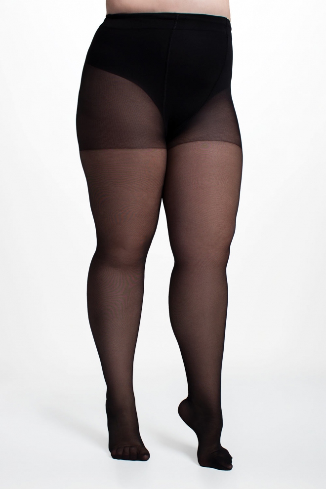 Klassische Plus-Size-Strumpfhosen MOLLY 40 den (nero)