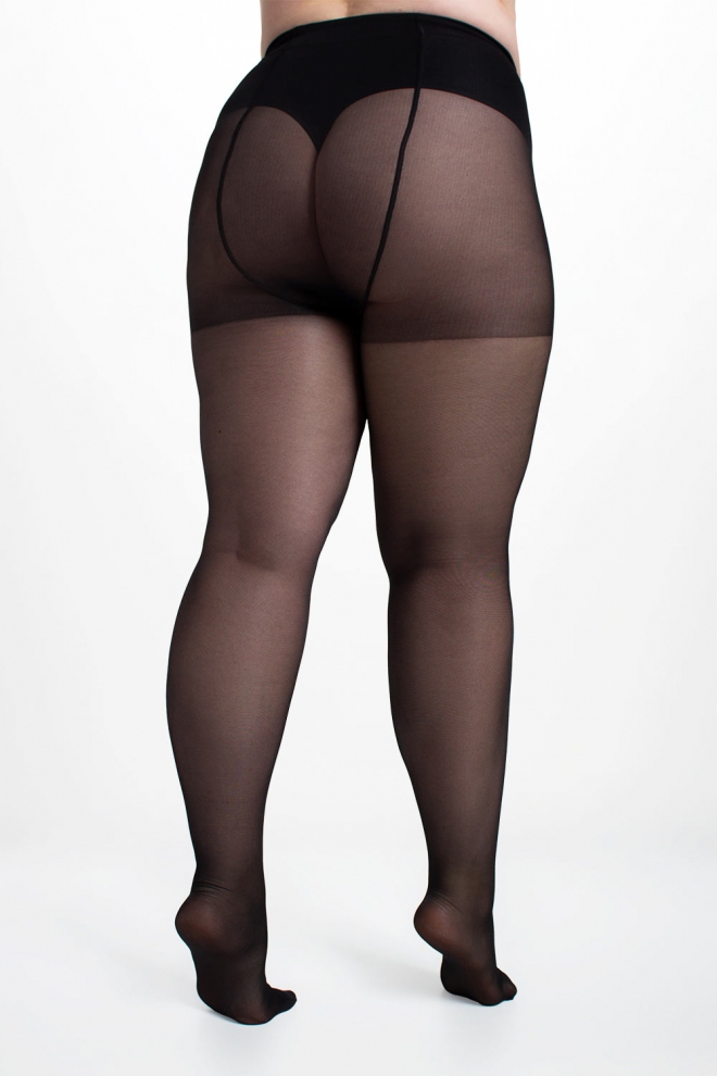 Klassische Plus-Size-Strumpfhosen MOLLY 40 den (nero)