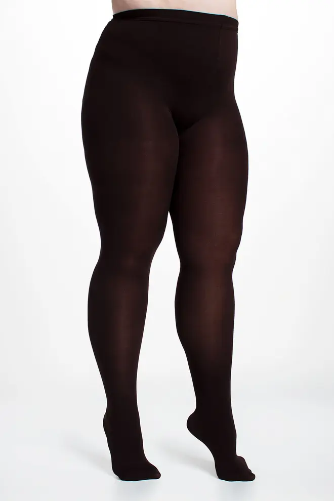 Classic plus-size microfiber tights POSITIVE MICRO 70 (caffe)