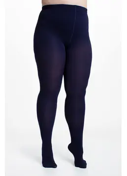 Classic plus-size microfiber tights POSITIVE MICRO 70 (deep navy)