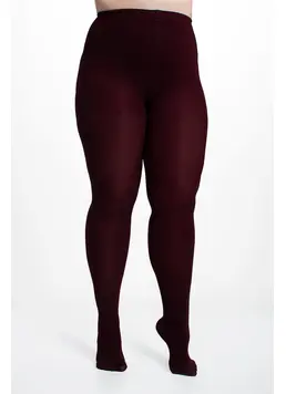 Klassische Plus-Size-Strumpfhosen POSITIVE MICRO 70 (marsala)