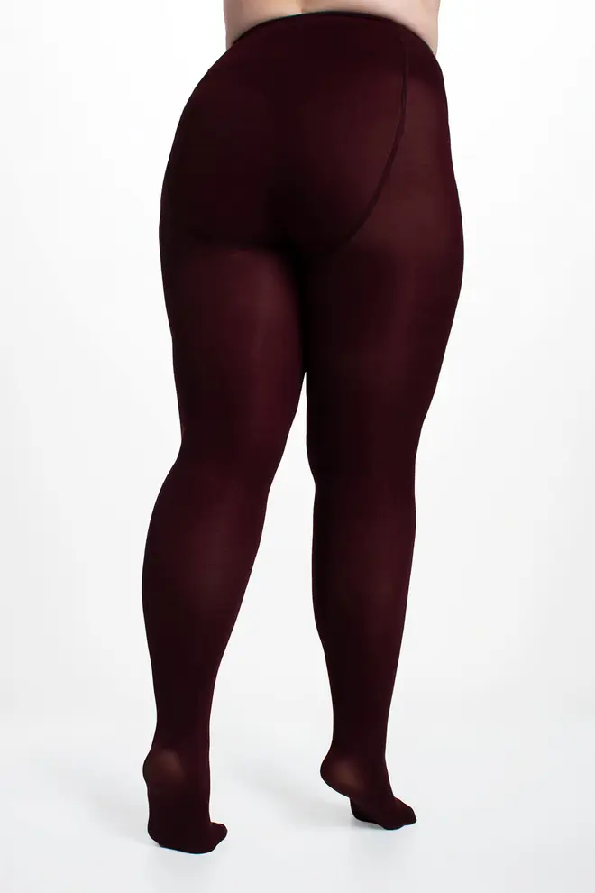 Klassische Plus-Size-Strumpfhosen POSITIVE MICRO 70 (marsala)