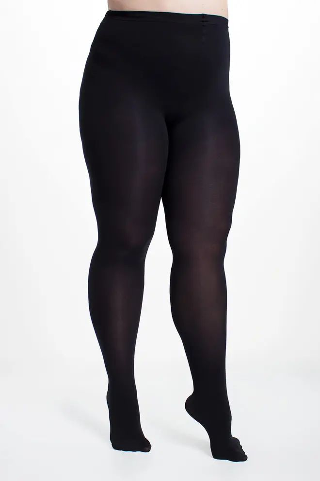 Classic plus-size microfiber tights POSITIVE MICRO 70 (nero)