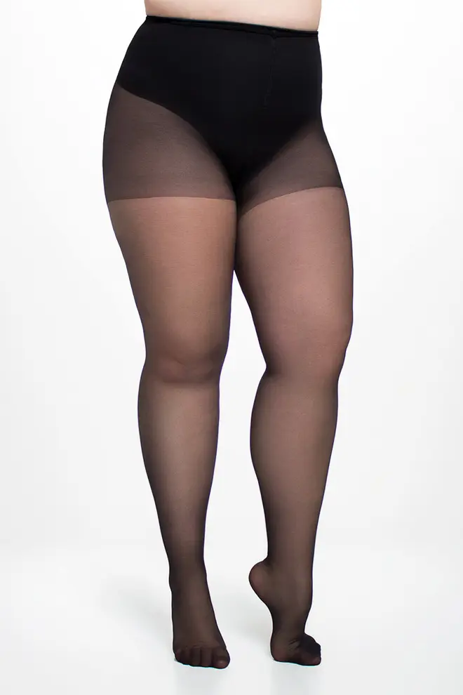 Classic plus-size tights POSITIVE STYLE 20 (nero)