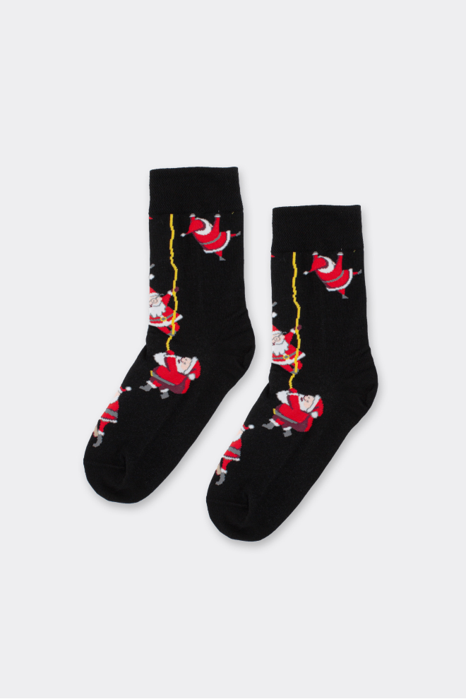 Men’s classic Christmas socks – MS3 NEW YEAR 2601 (black)