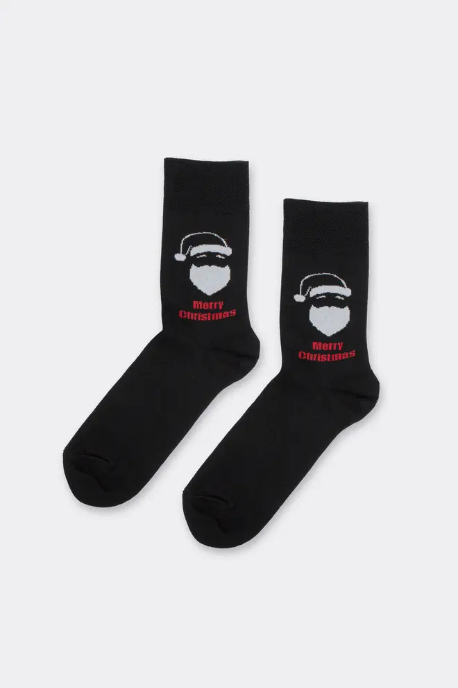 Men’s Christmas Socks MS3 NEW YEAR 2603 black