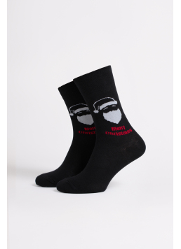 Herren-Weihnachtssocken MS3 NEW YEAR 2603 black