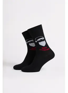Men’s Christmas Socks MS3 NEW YEAR 2603 black