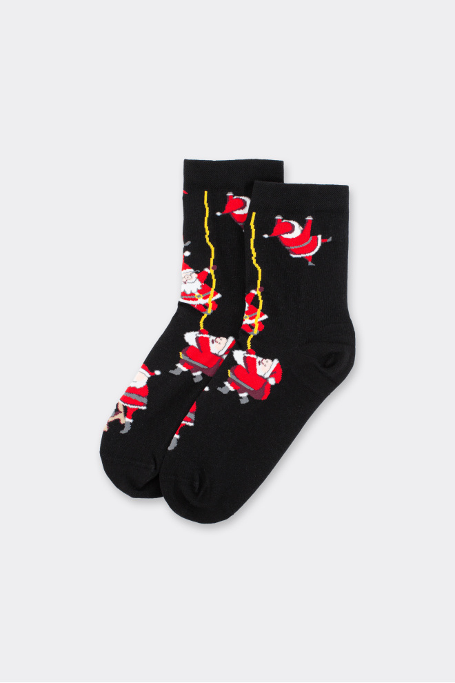 Damen-Klassiksocken WS3 NEW YEAR 2601 (schwarz)