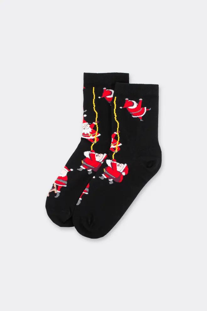 Damen-Klassiksocken WS3 NEW YEAR 2601 (schwarz)