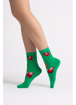 Damen-Klassiksocken WS3 NEW YEAR 2601 (green) Damen-Klassiksocken WS3 NEW YEAR 2601 (green)