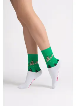 Christmas Socks WS3 NEW YEAR 2606 green