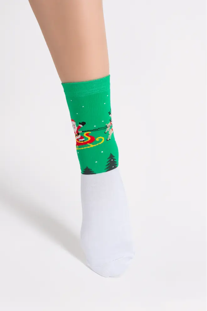 Christmas Socks WS3 NEW YEAR 2606 green