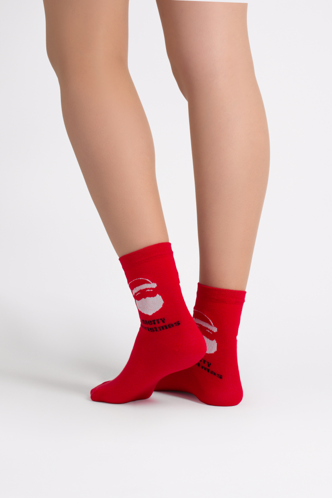Weihnachtssocken WS3 NEW YEAR 2603 red
