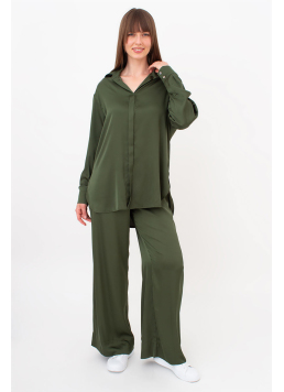 2-teiliges Set aus Seide HELENA 5901/050 (forest green)